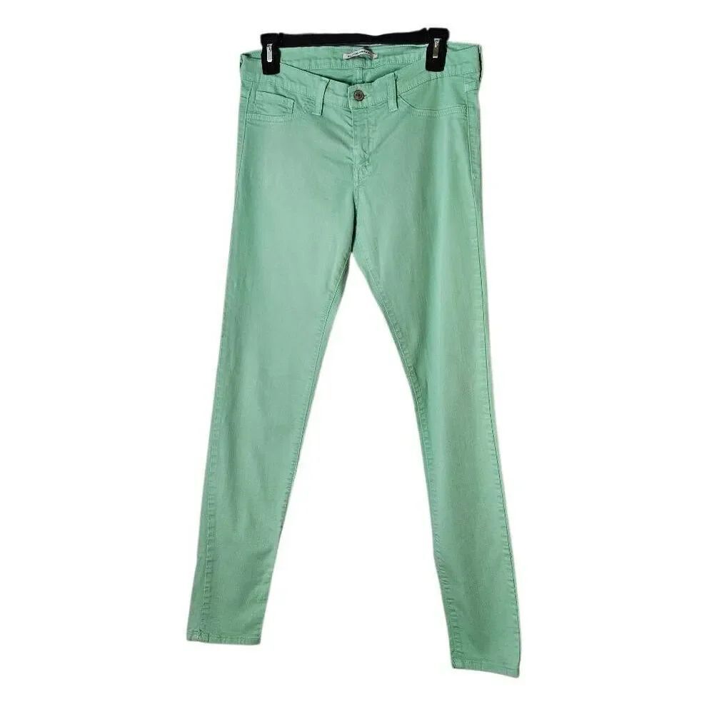 Flying Monkey skinny jeans, low rise, mint. Size 30. #909